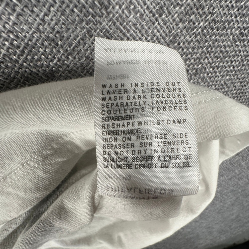 AllSaints x Laurie Lipton Queens of Bones Tee Womens 12 White Skeleton Graphic - Picture 11 of 11